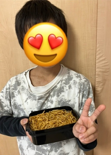 戴いたもち豚ひき肉でミートソーススパゲティー🍝