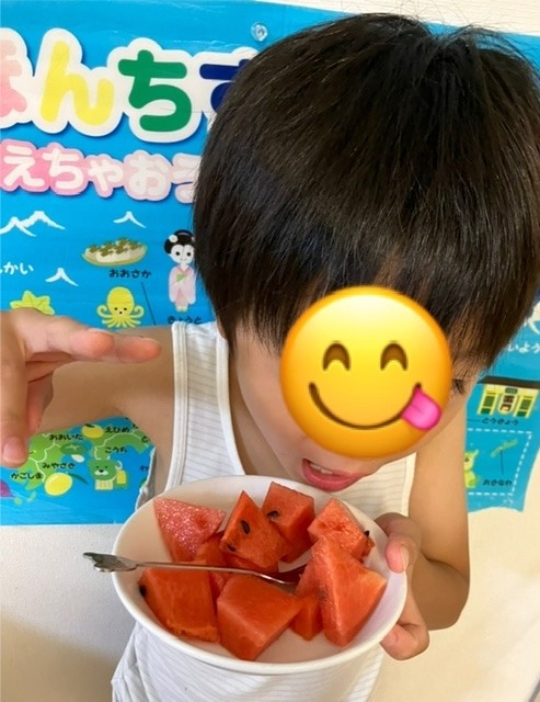 熊本県産小玉すいか いただきました🍉🥰