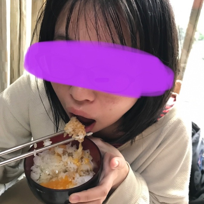 戴いた【国産卵】を使って、たまごかけご飯をたべました