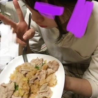 戴いた【国産豚肉ローススライス】で豚肉のおろしがけ食べました