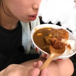 戴いた【九州産豚肉】でカツカレー作りました