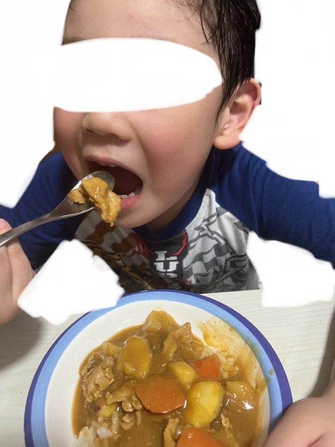 戴いた【九州産豚こま切れ】を使って久々のカレー🍛✨