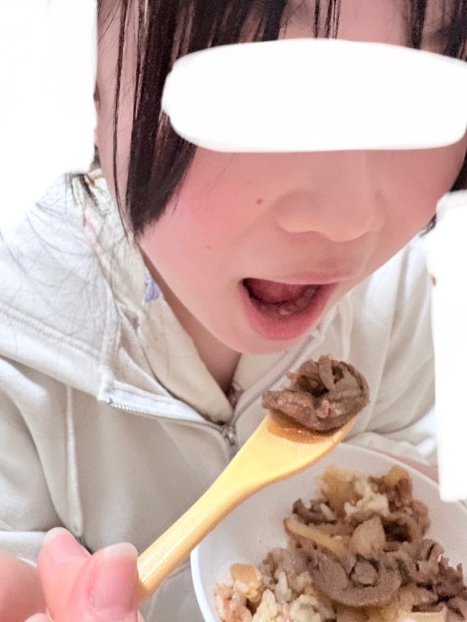 【北海道牛切り落とし】で娘2人で牛丼作り🍚✨