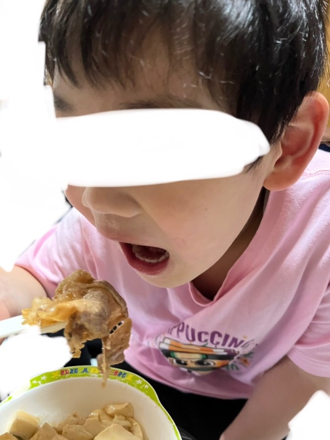 戴いた【九州産豚こま切れ】と大根で甘辛炒め