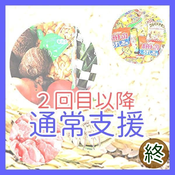 【終】申請日:08/01-通常支援 (1食品選択)